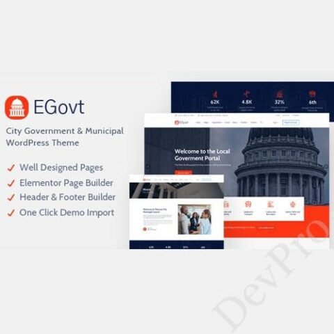 EGovt - City Government WordPress Theme