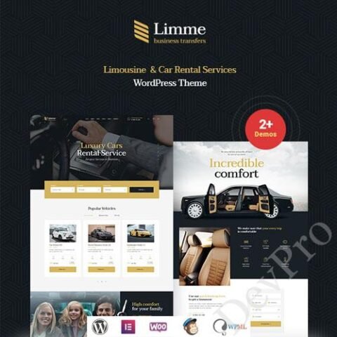 Limme - Limousine Transfers & Car Dealer WordPress Theme + RTL