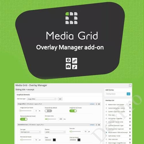 Media Grid - Overlay Manager Add-on Media Grid - Overlay Manager Add-on - Image 1