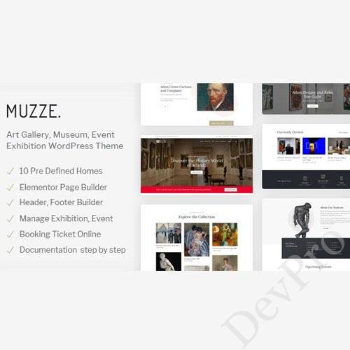Muzze - Museum Art Gallery Exhibition WordPress Theme Muzze - Museum Art Gallery Exhibition WordPress Theme - Image 1
