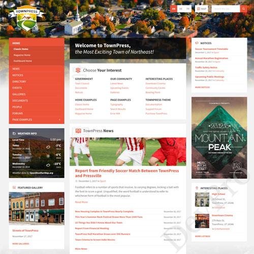 TownPress - Municipality & Town Government WordPress Theme TownPress - Municipality & Town Government WordPress Theme - Image 1