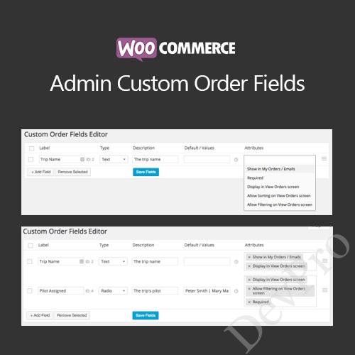 WooCommerce Admin Custom Order Fields WooCommerce Admin Custom Order Fields - Image 1