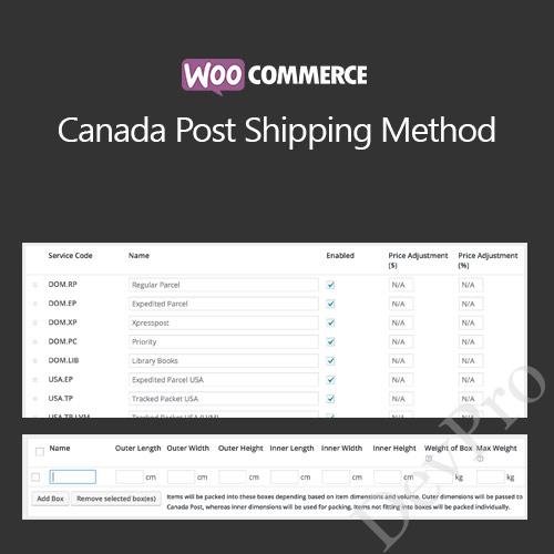 WooCommerce Canada Post Shipping Method WooCommerce Canada Post Shipping Method - Image 1