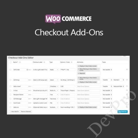 WooCommerce Checkout Add-Ons