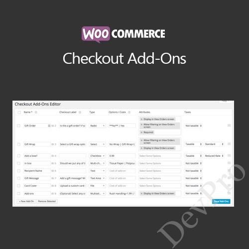 WooCommerce Checkout Add-Ons WooCommerce Checkout Add-Ons - Image 1