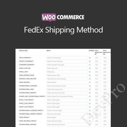 WooCommerce FedEx Shipping Method WooCommerce FedEx Shipping Method - Image 1