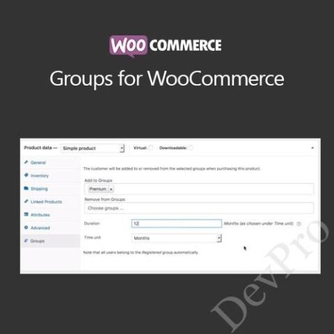 WooCommerce Groups for WooCommerce