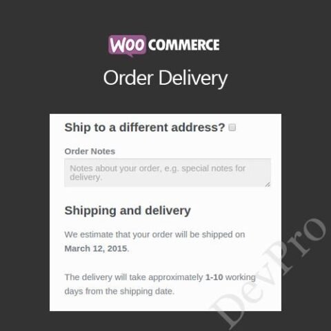 WooCommerce Order Delivery