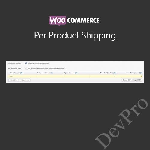 WooCommerce Per Product Shipping WooCommerce Per Product Shipping - Image 1