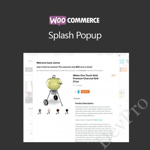 WooCommerce Splash Popup WooCommerce Splash Popup - Image 1