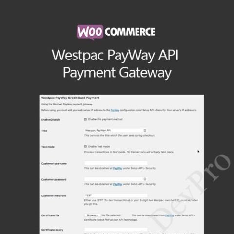 WooCommerce Westpac PayWay API Payment Gateway
