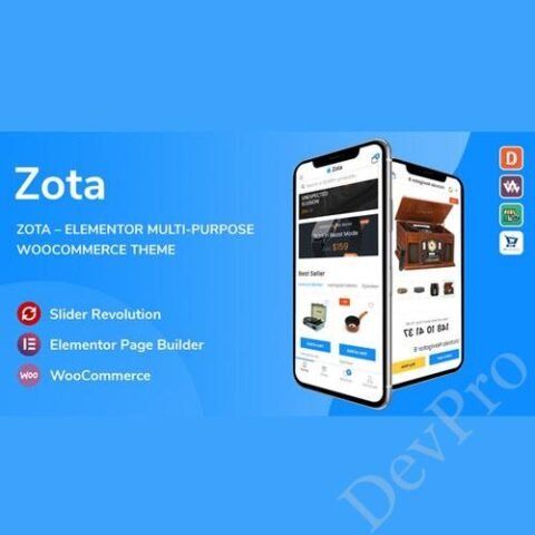Zota - Elementor Multi-Purpose WooCommerce Theme