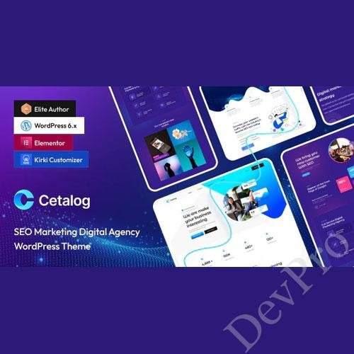 Cetalog - Marketing & SEO Agency WordPress Theme + RTL
