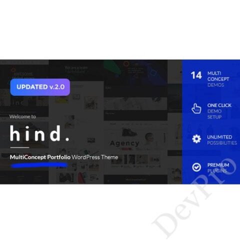 Hind - Multi-Concept Portfolio & Photography WordPress Theme