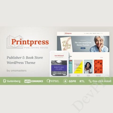 Printpress - Book Publishing WordPress Theme