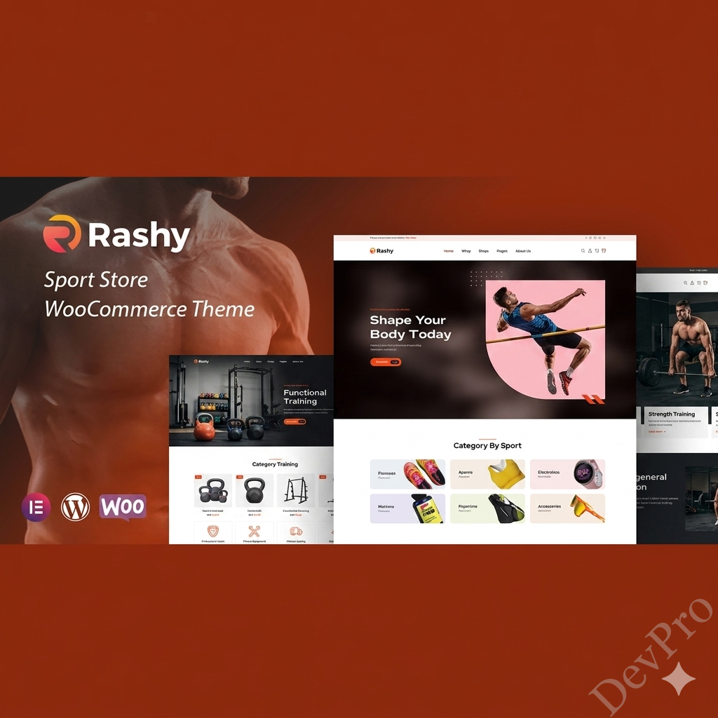 rashy Rashy - Sport Store WooCommerce Theme - Image 1