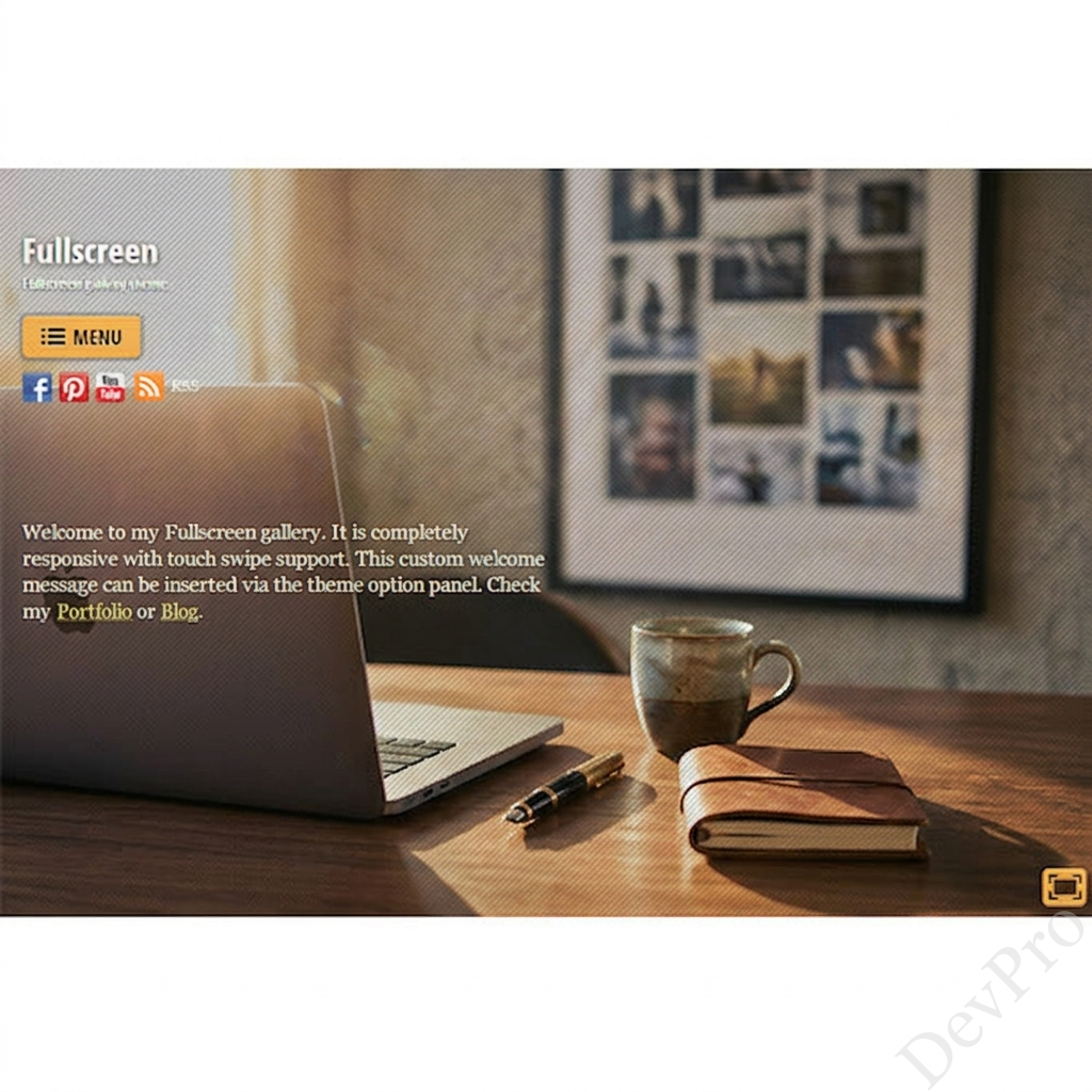 themify fullscreen Themify Fullscreen WordPress Theme - Image 1