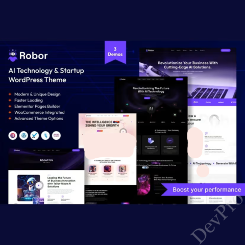 Robor – AI and Automation Integration WordPress Theme