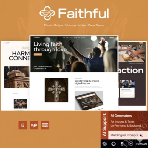 Faithful - Church & Religion Non-profit WordPress Theme