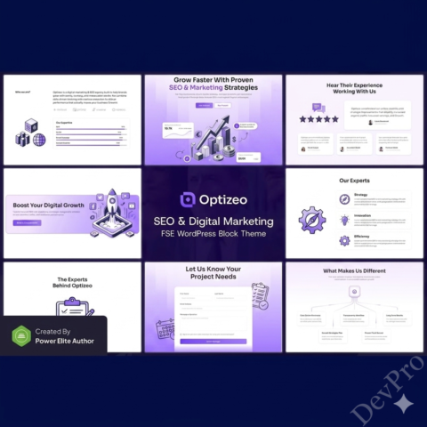 Optizeo – SEO & Digital Marketing FSE WordPress Block Theme