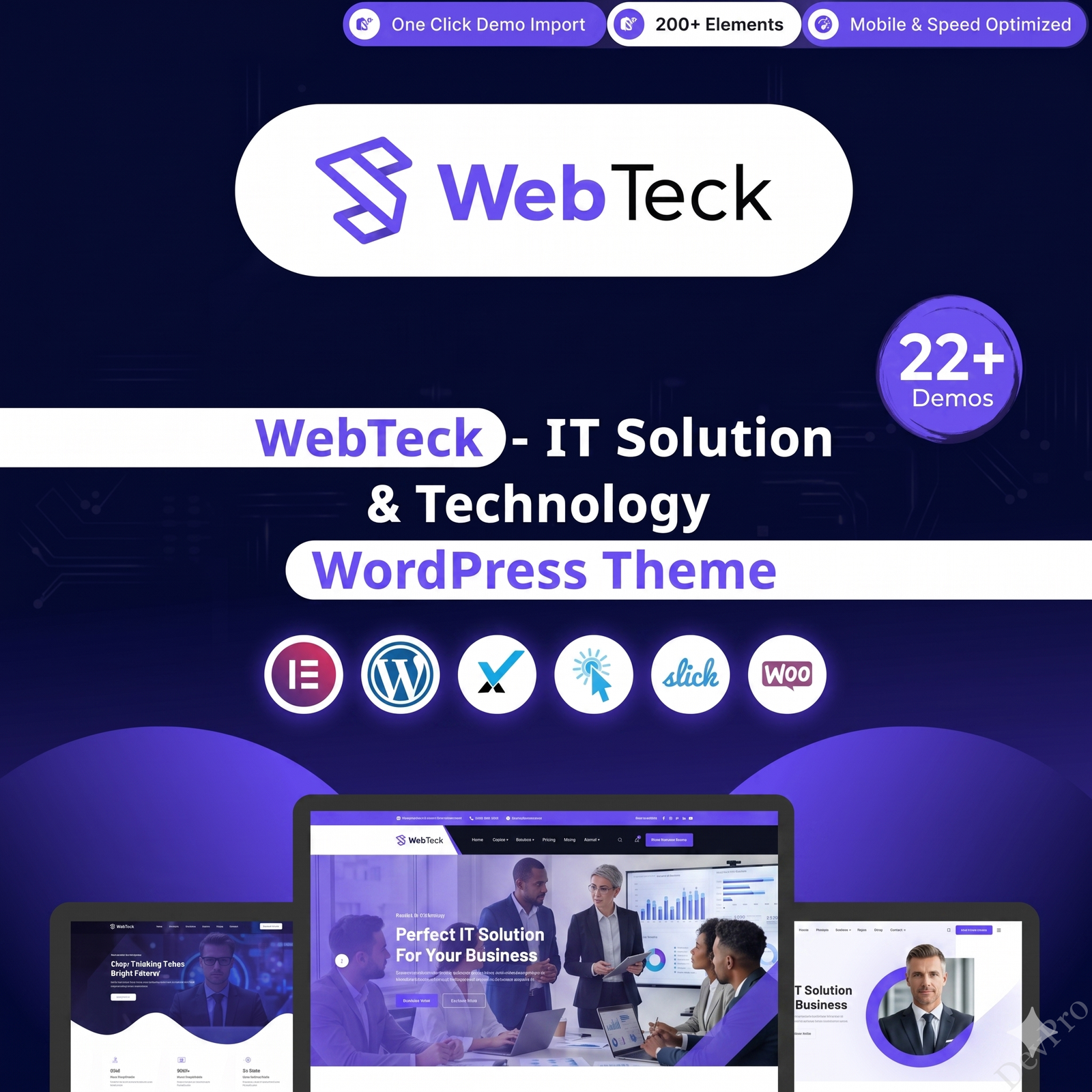 Webteck – IT Solution and AI Technology WordPress Theme Webteck
