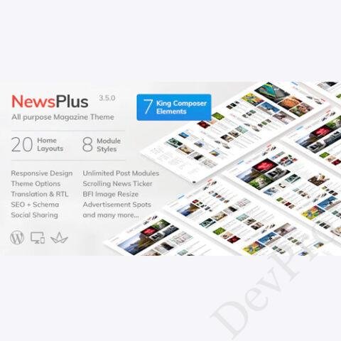 NewsPlus - News and Magazine WordPress theme