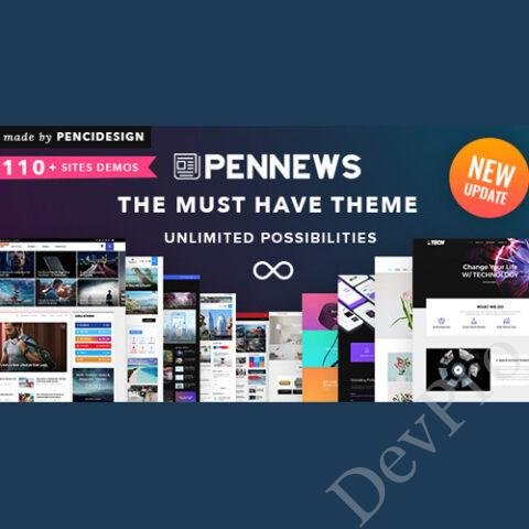 PenNews - News/ Magazine/ Business/ Portfolio/Reviews Landing AMP WordPress Theme